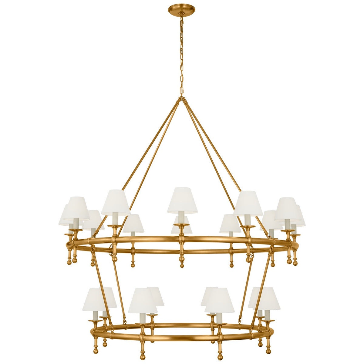 Classic 54" Two-Tier Ring Chandelier