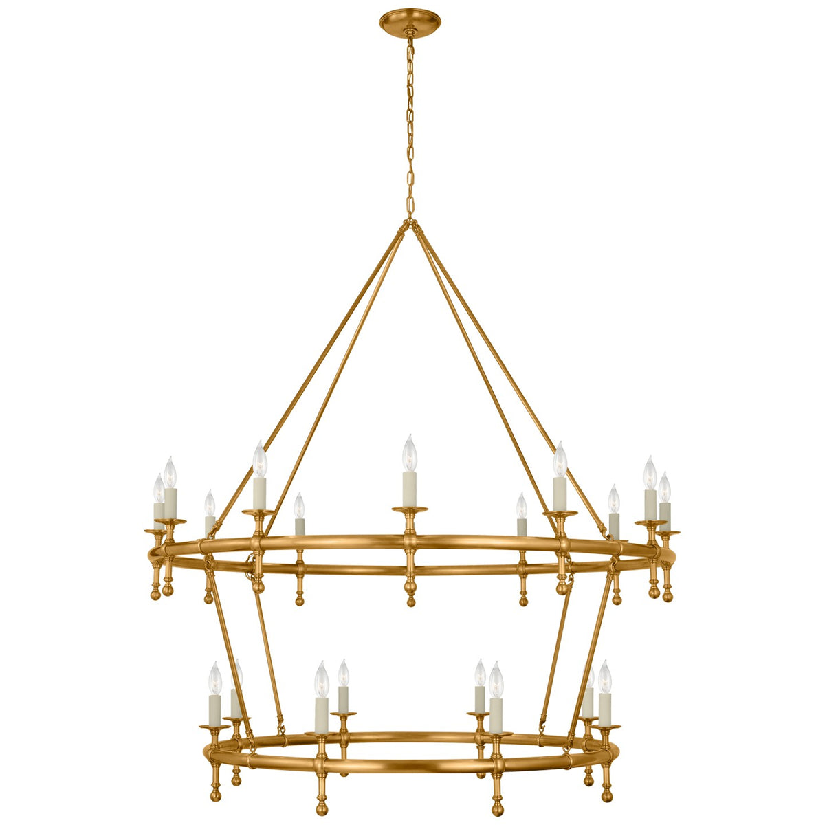 Classic 54" Two-Tier Ring Chandelier