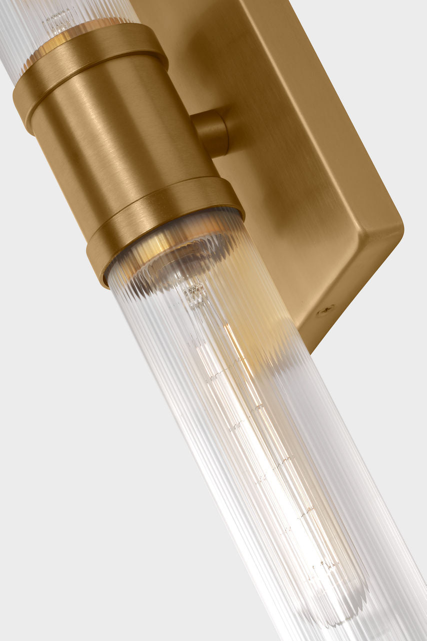 Keaton 20" Vanity Sconce — Clear Fluted