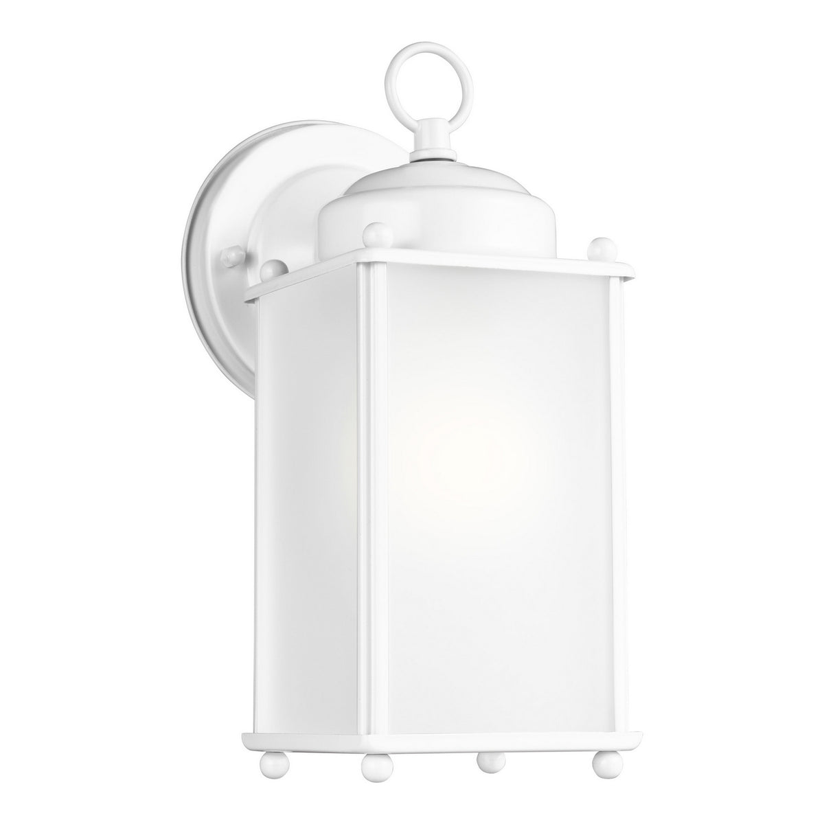 New Castle Medium Wall Lantern — Satin Etched