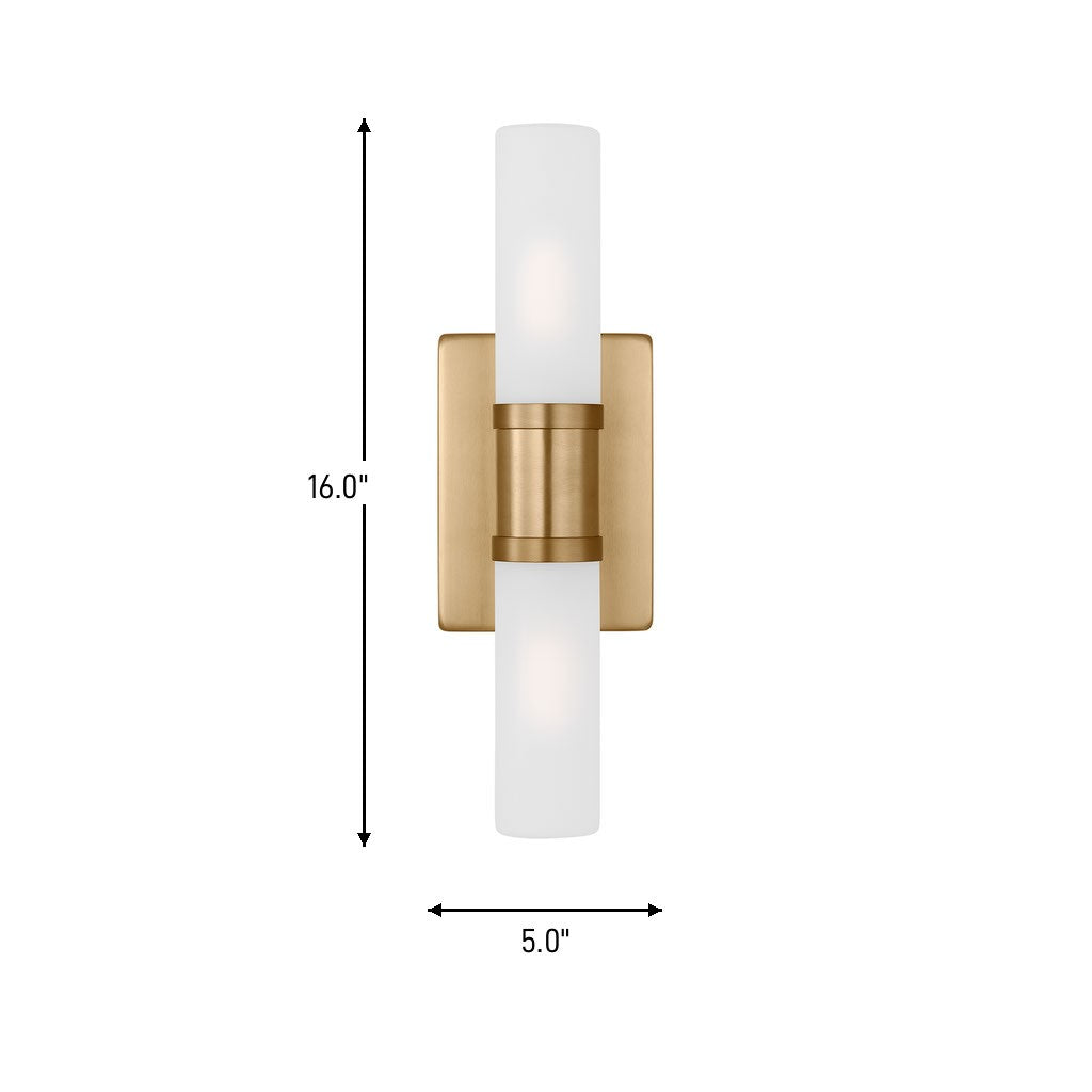 Two Light Bath Vanity — 16.00"