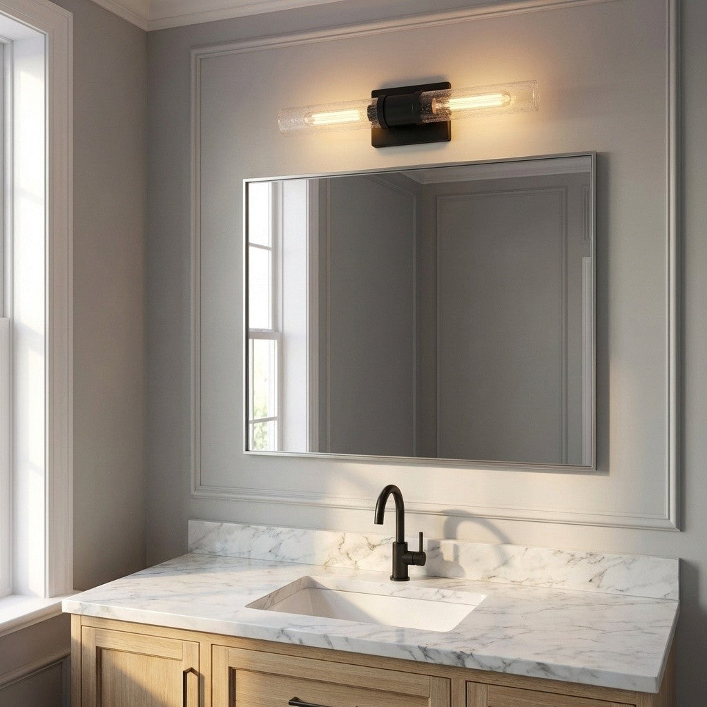 Keaton 20" Vanity Sconce — Crackle