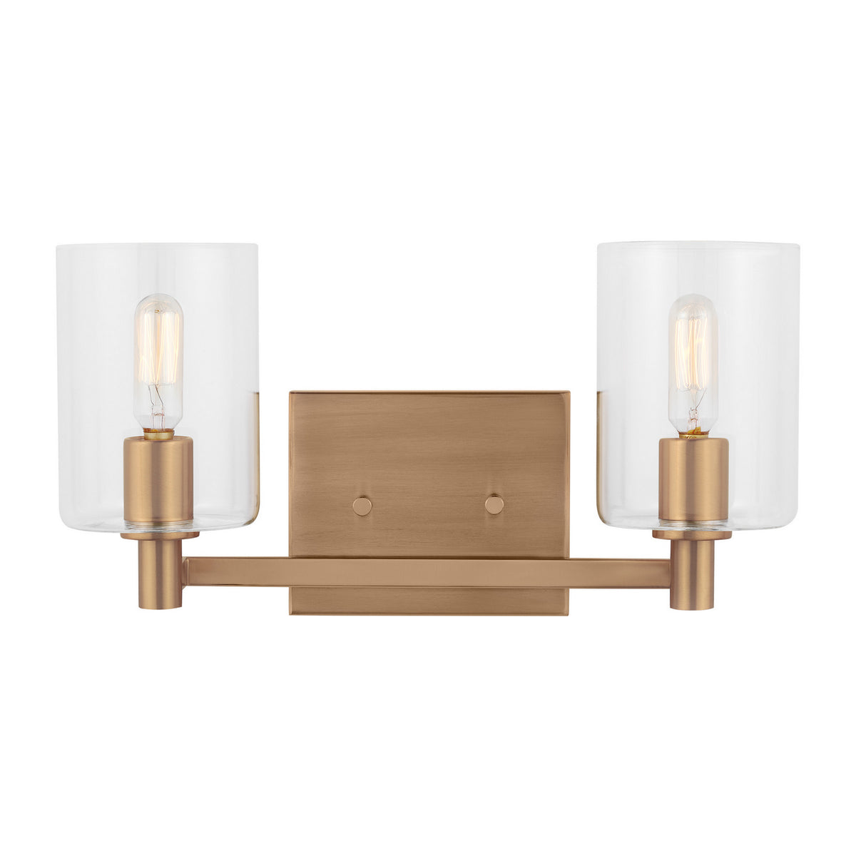 LED Bath Wall Sconce — W: 14.25" × H: 7.75" × D: 6.38"