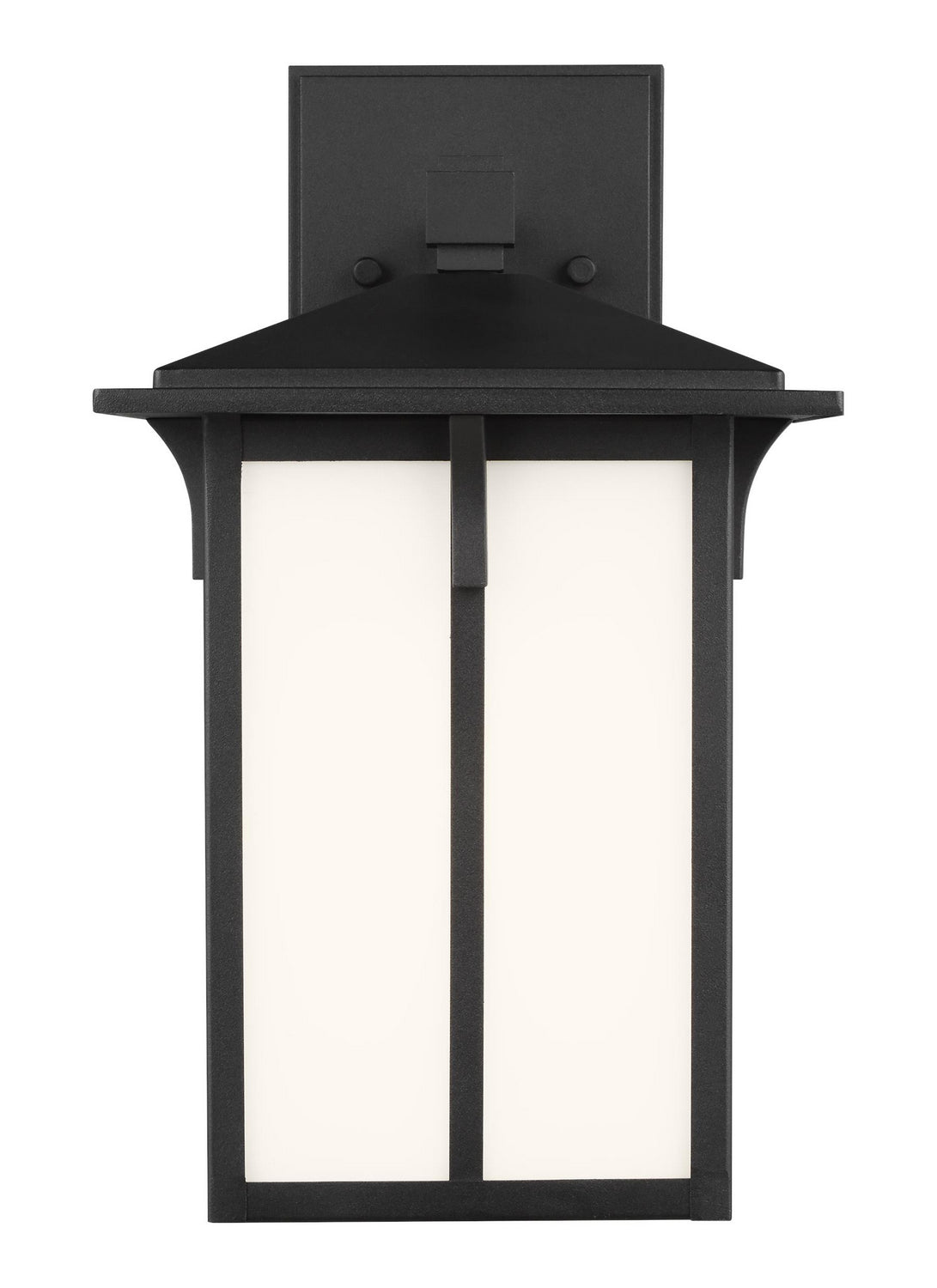 Tomek 1-Light Small Wall Lantern — Etched / White Inside