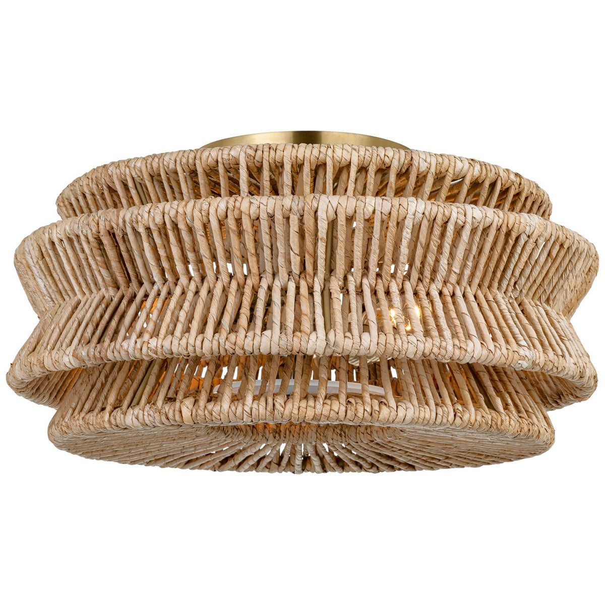 Antigua Large Drum Semi-Flush Mount