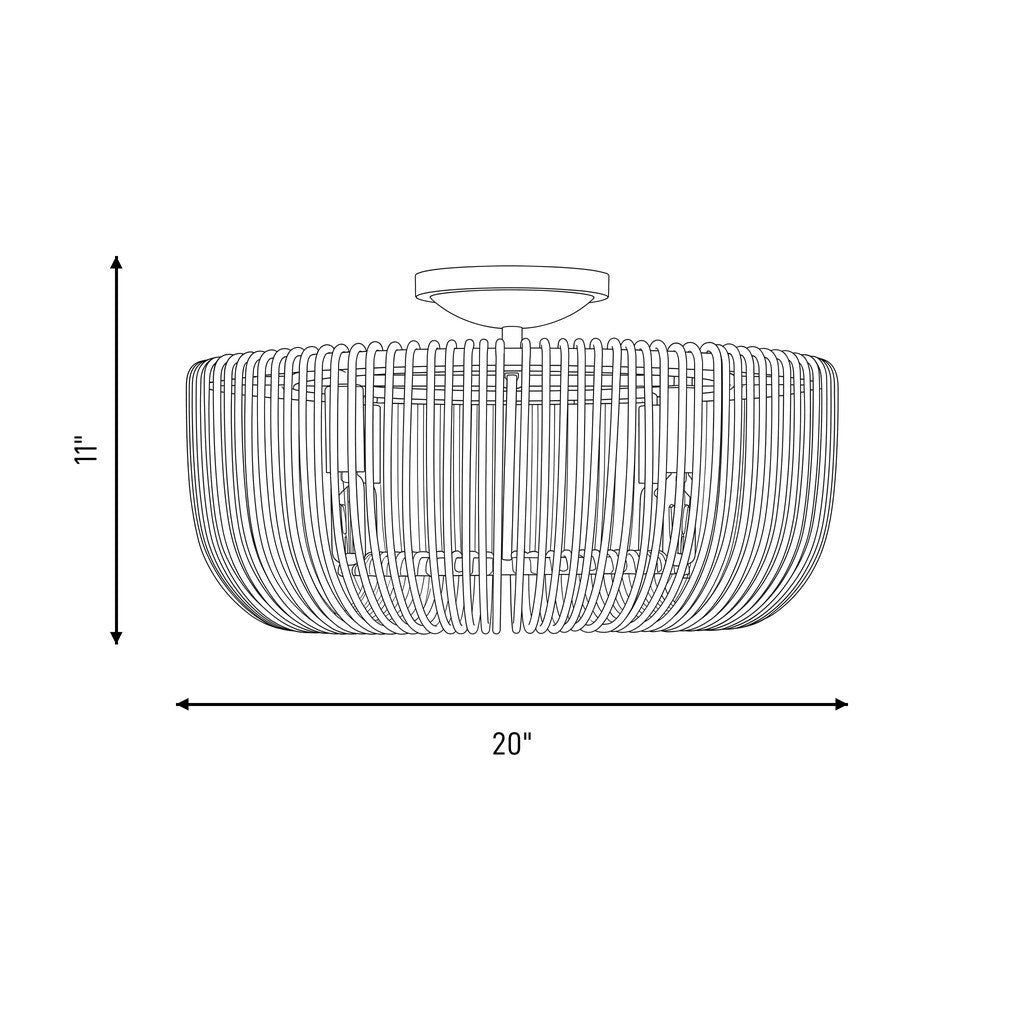 Pierce Medium Flush Mount