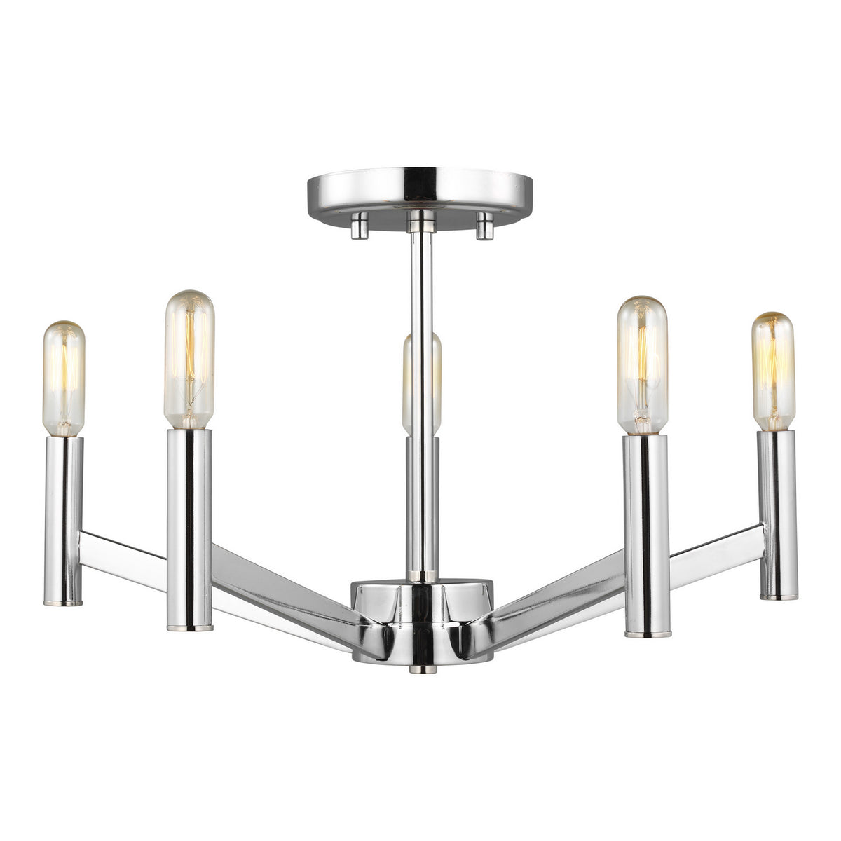 Five Light Semi-Flush Mount — 11.00"