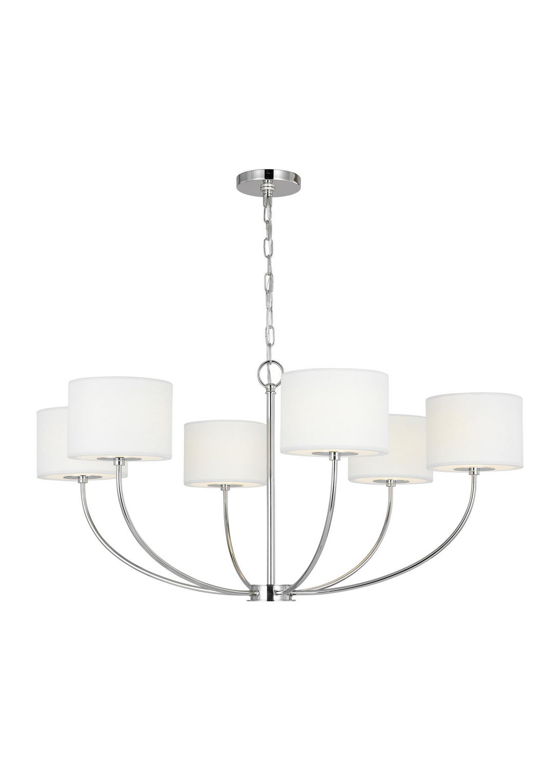 Six Light Chandelier — 17.13"