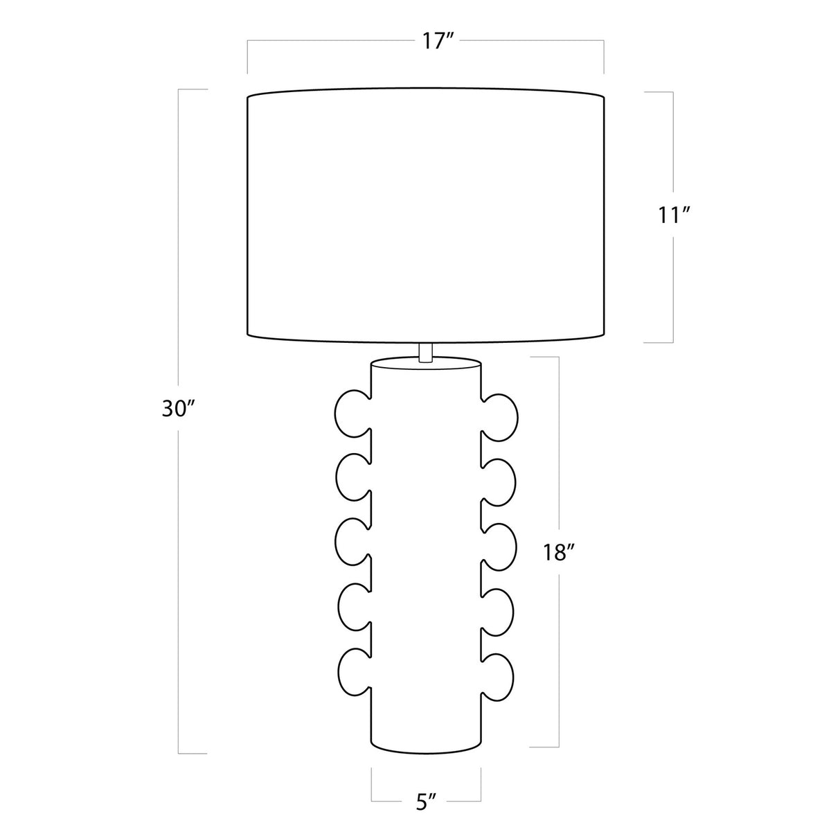 Sanya One Light Table Lamp