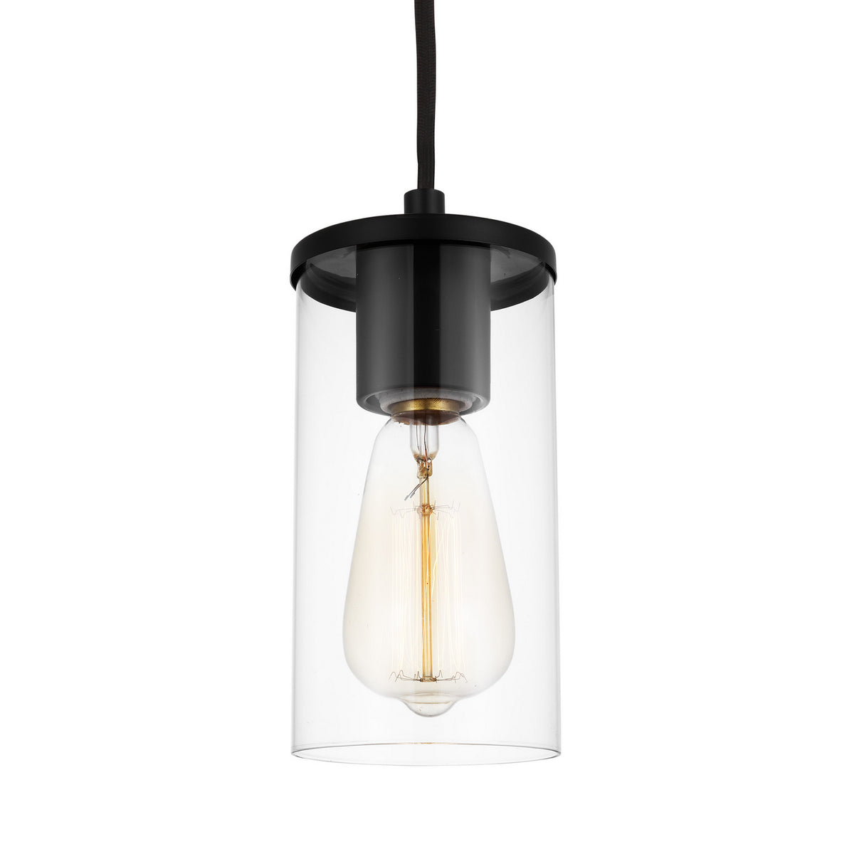 One Light Mini-Pendant — Clear, 60 W