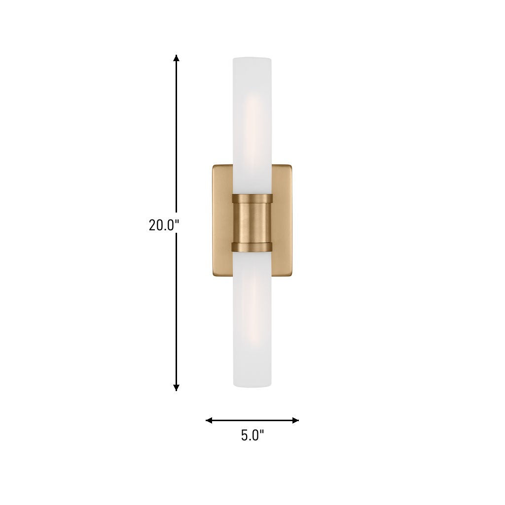 Two Light Bath Vanity — 20.00"