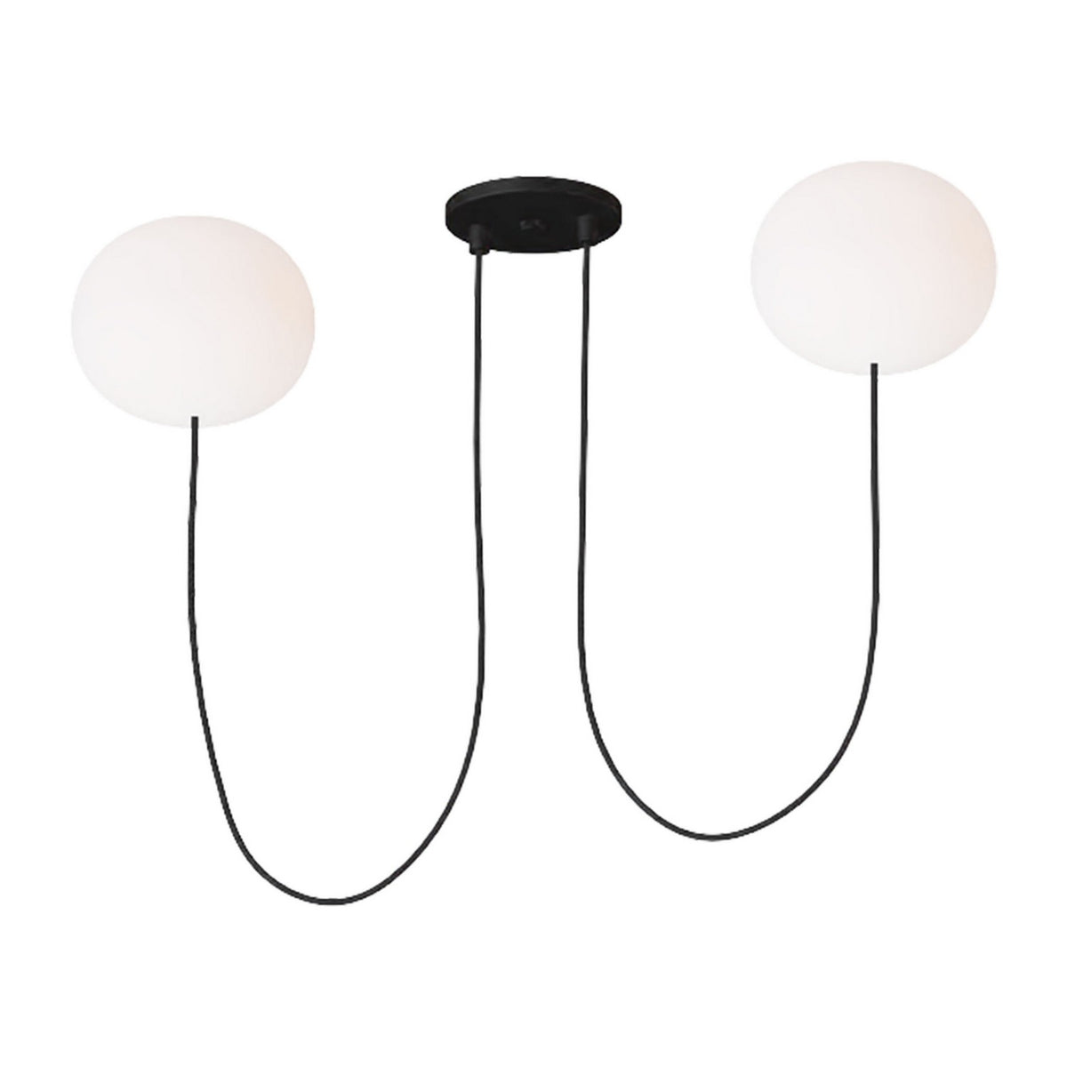 Helium Small 2-Light Chandelier