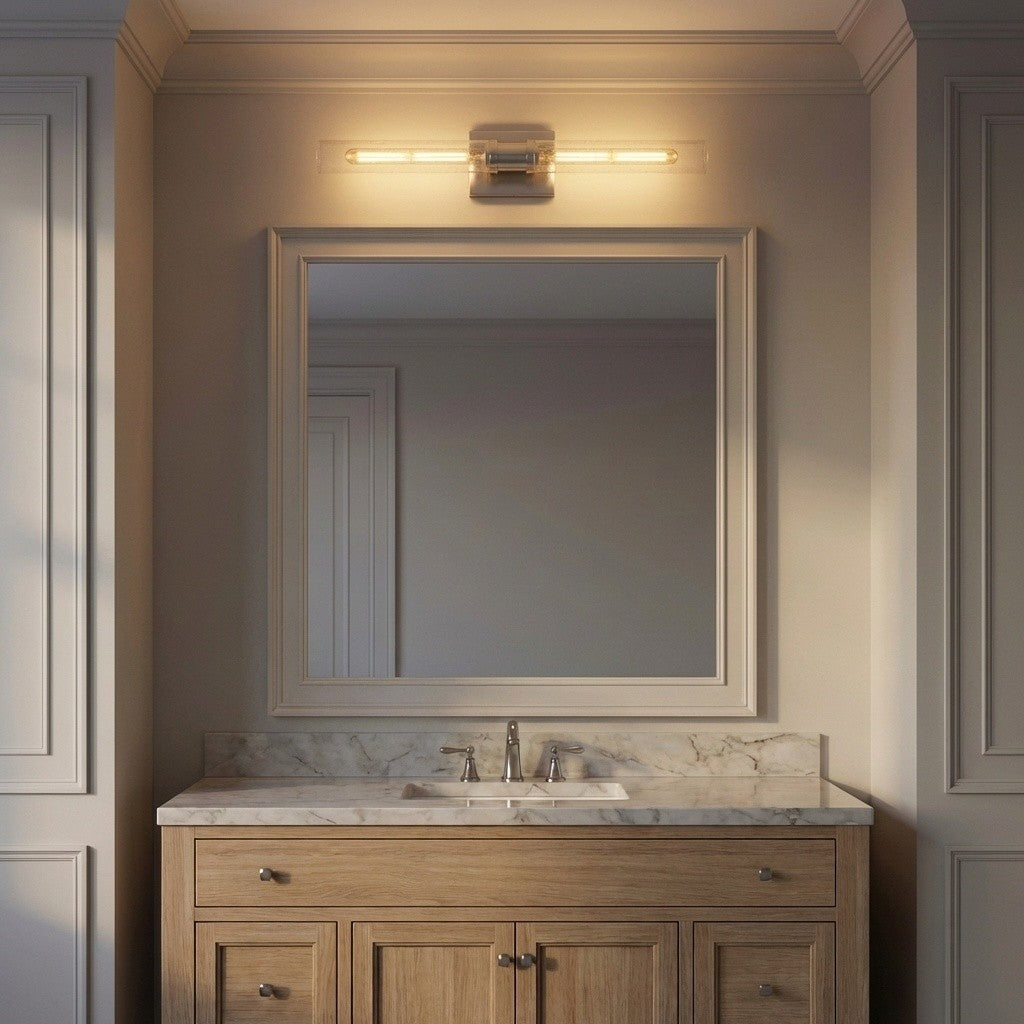 Keaton 30" Vanity Sconce — Crackle