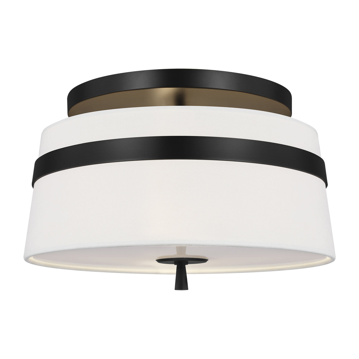 Three Light Semi-Flush Mount — 8.25"
