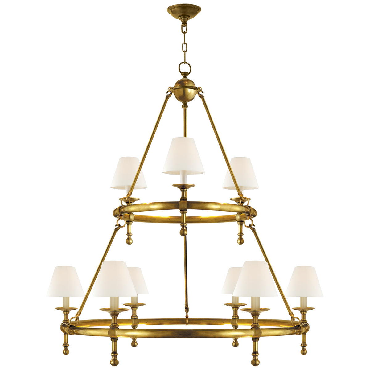 Classic Two-Tier Ring Chandelier