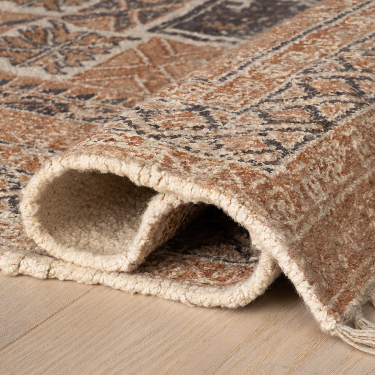 Dash & Albert Ardin Vintage Handmade Cotton Rug in Brown, photo 6