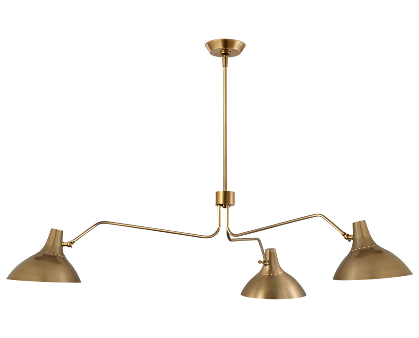 Charlton Large Triple Arm Chandelier