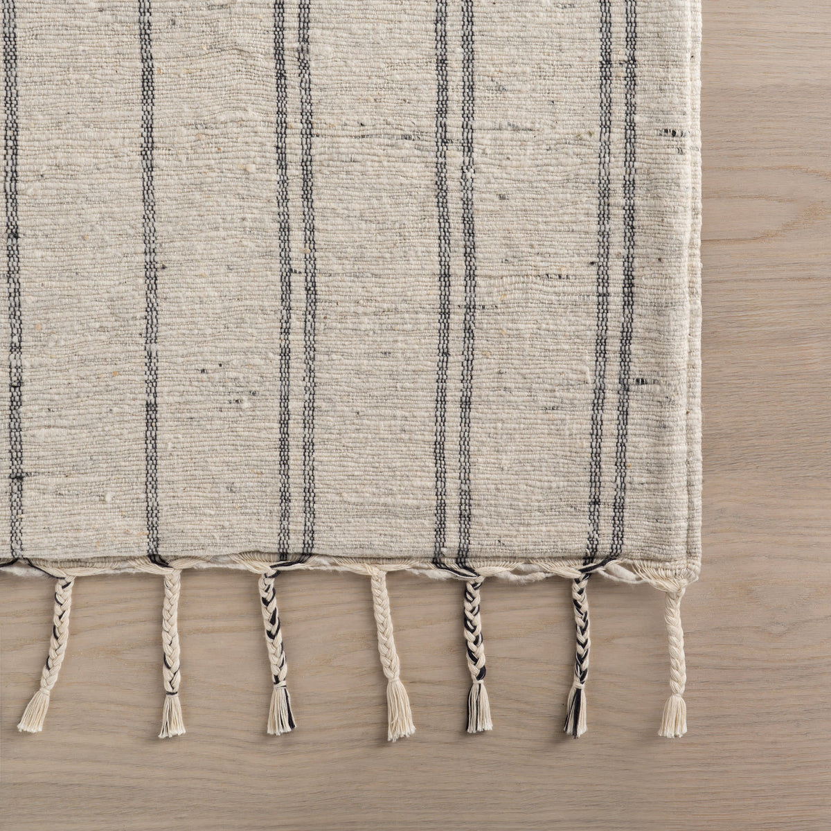 Dash & Albert Arven Striped Handmade Cotton Rug in Grey, photo 4