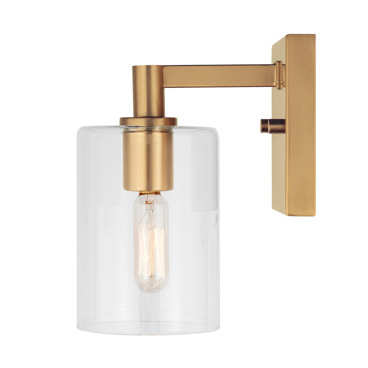LED Bath Wall Sconce — W: 4.75" × H: 7.75" × D: 6.38"