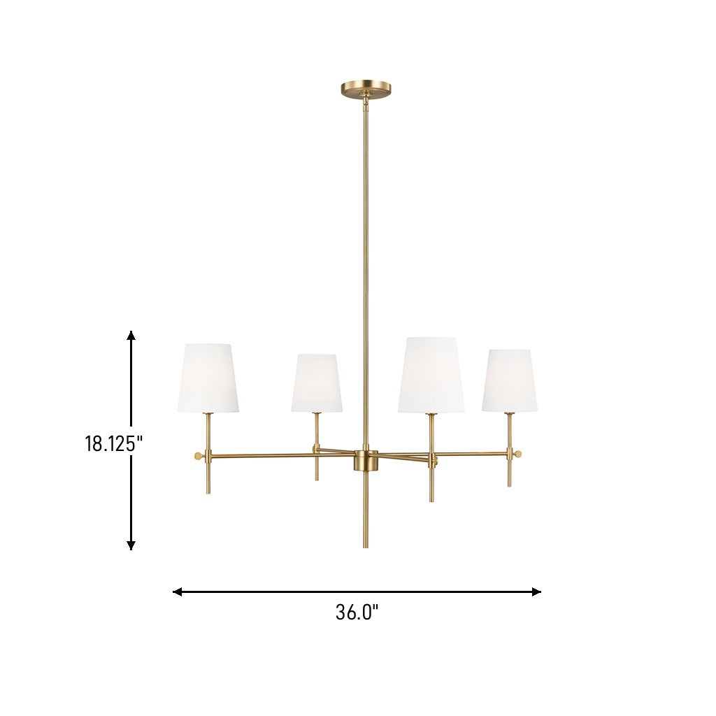Four Light Chandelier — 36"
