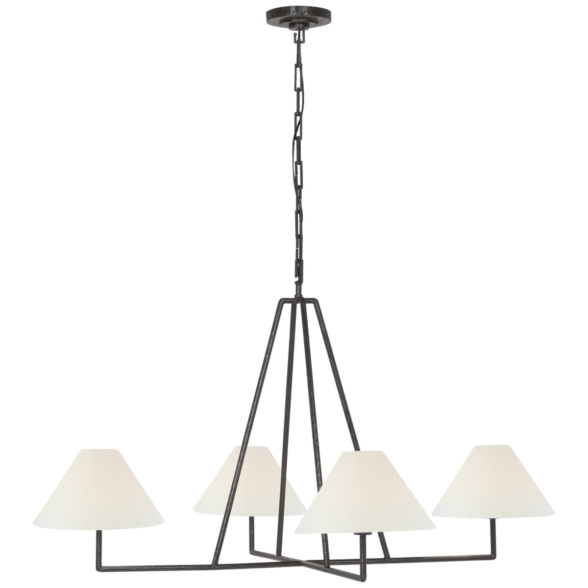 Ashton Extra Large Four Light Sculpted Chandelier