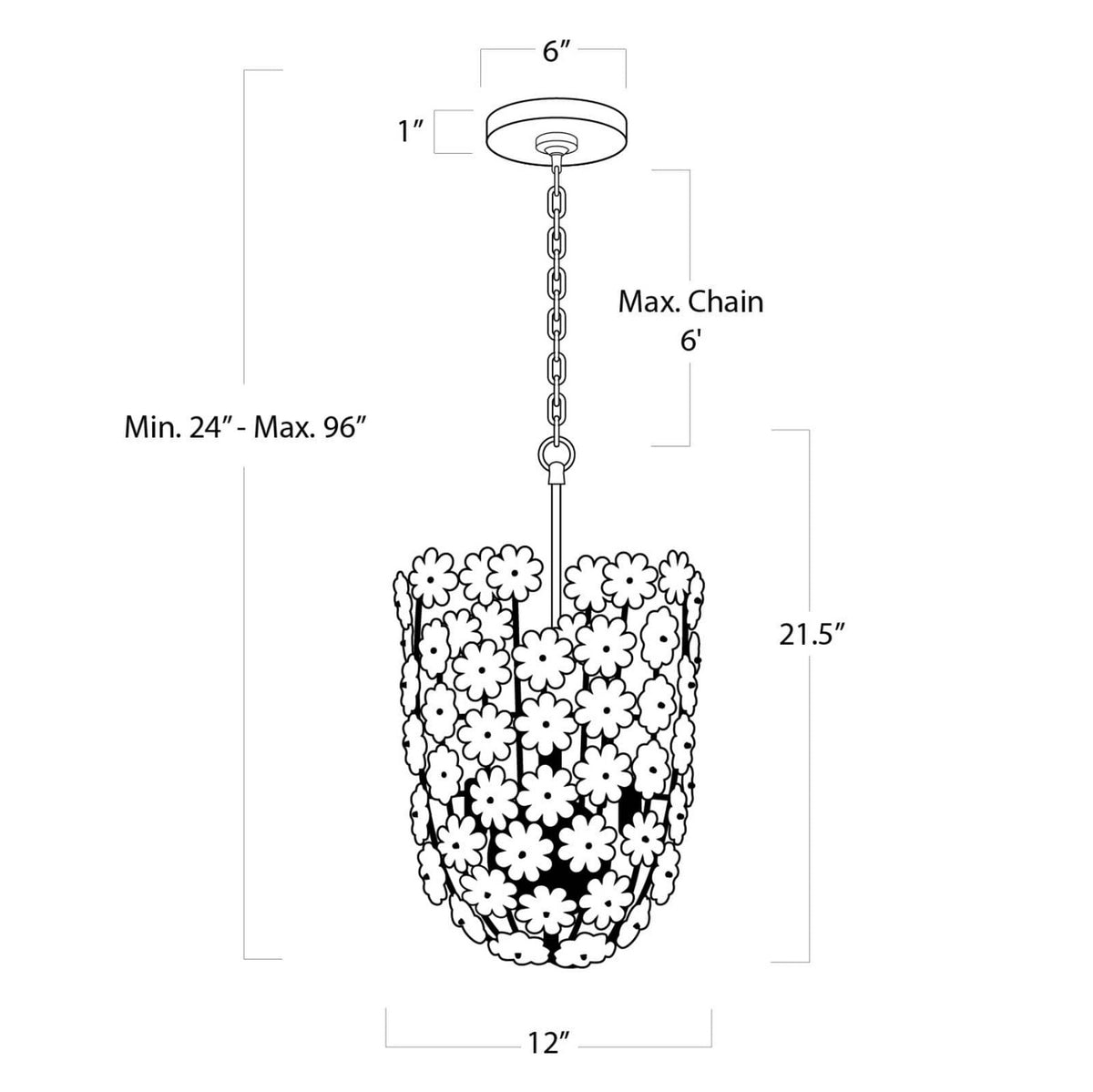 Charlotte Six Light Pendant
