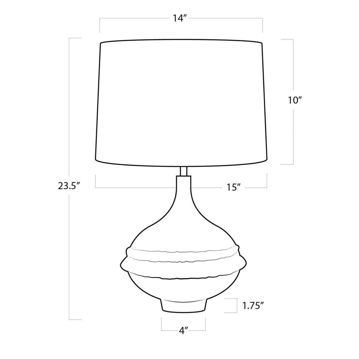 Riviera One Light Table Lamp