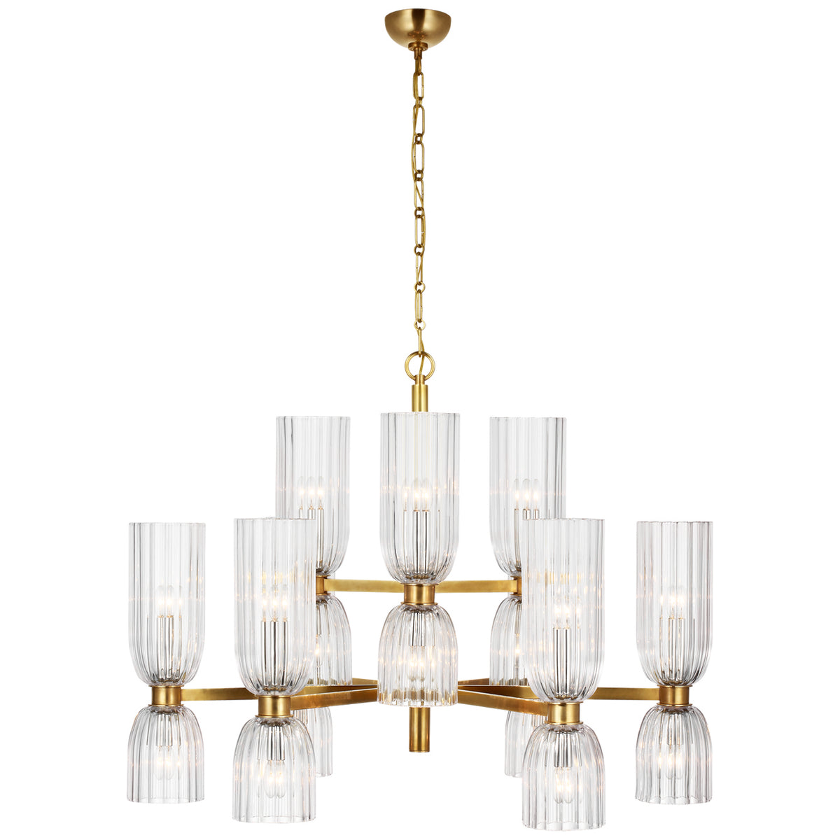 Asalea Medium Two-Tier Chandelier