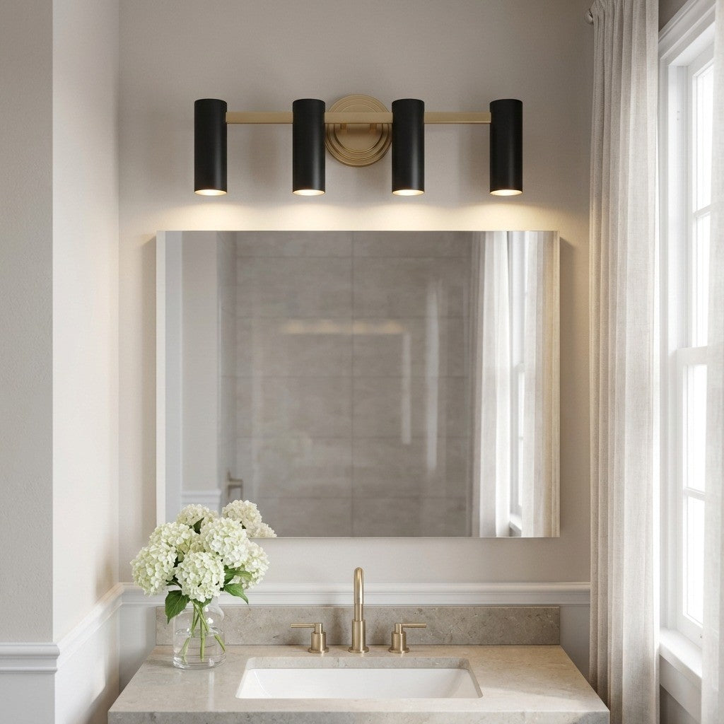 Zentro Four Light Vanity
