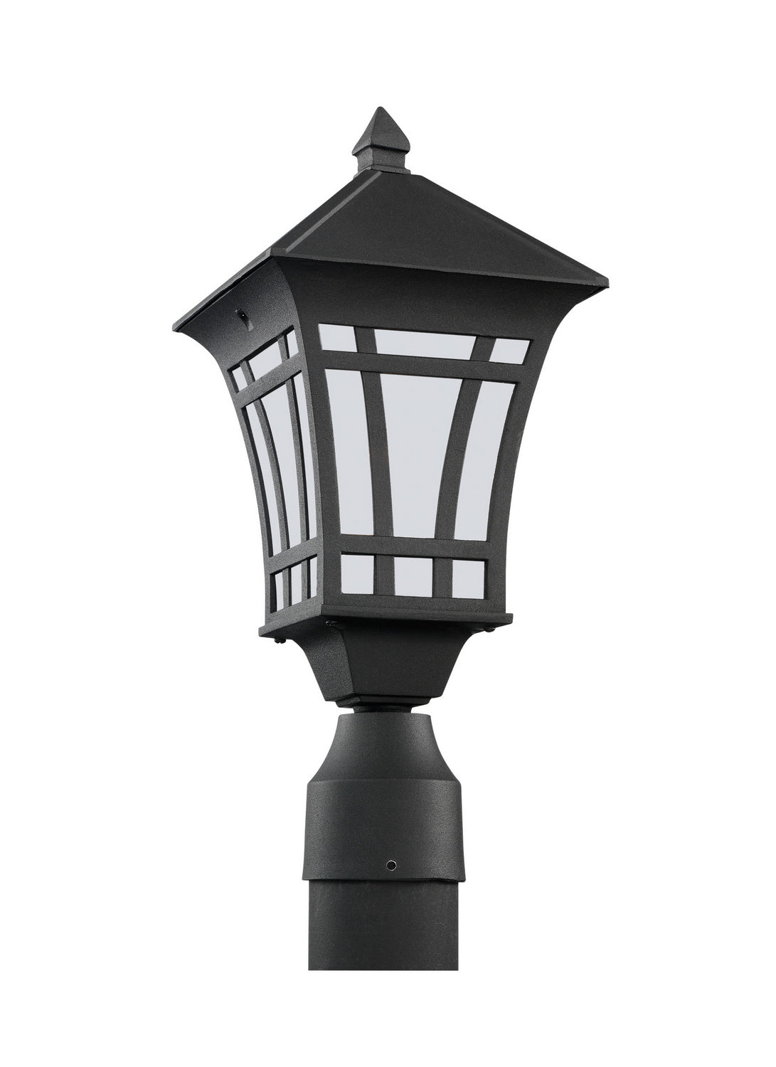 Herrington 16.5" Post Lantern — Etched / White Inside