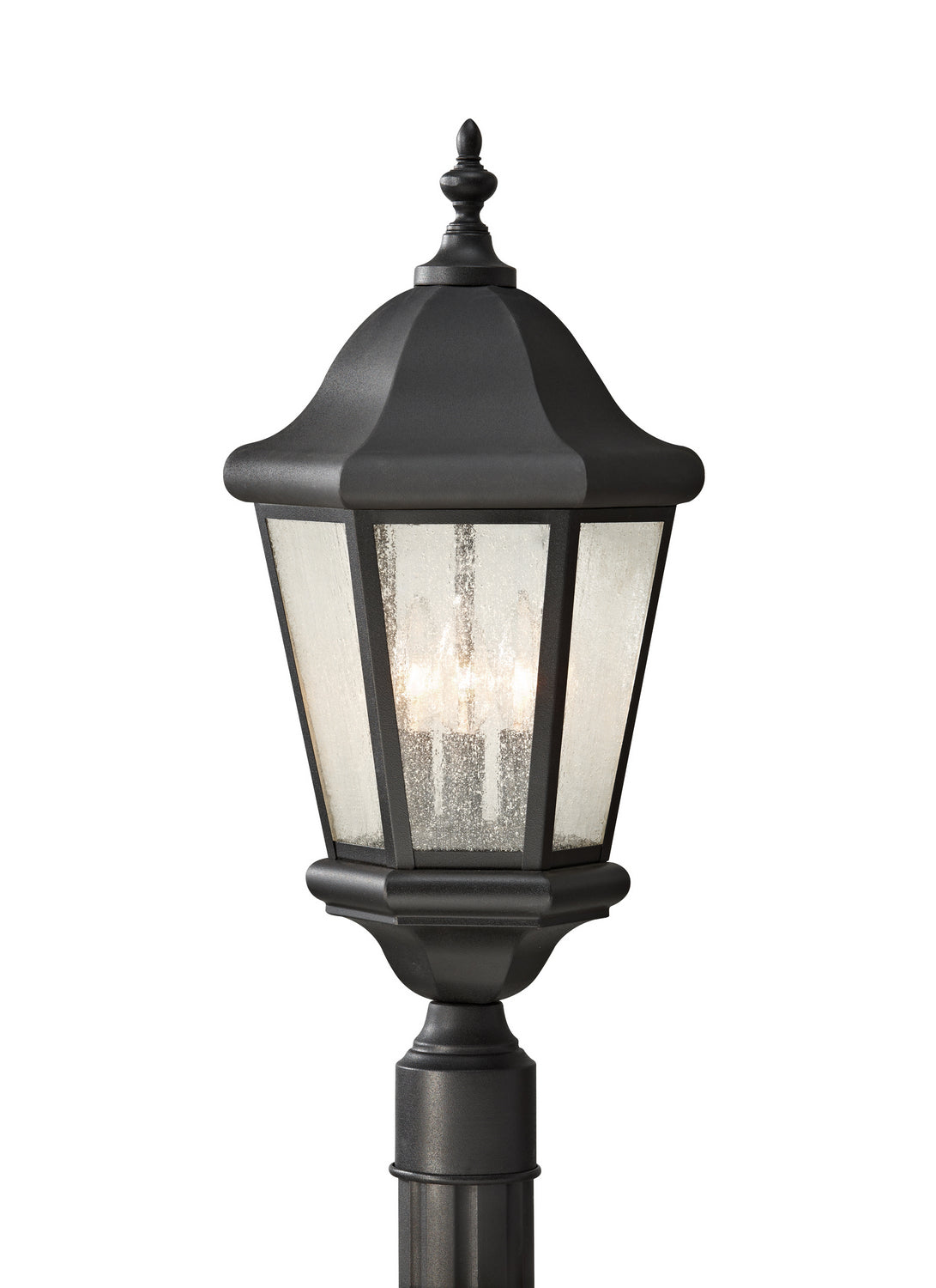 Three Light Outdoor Post Lantern — 22.25"