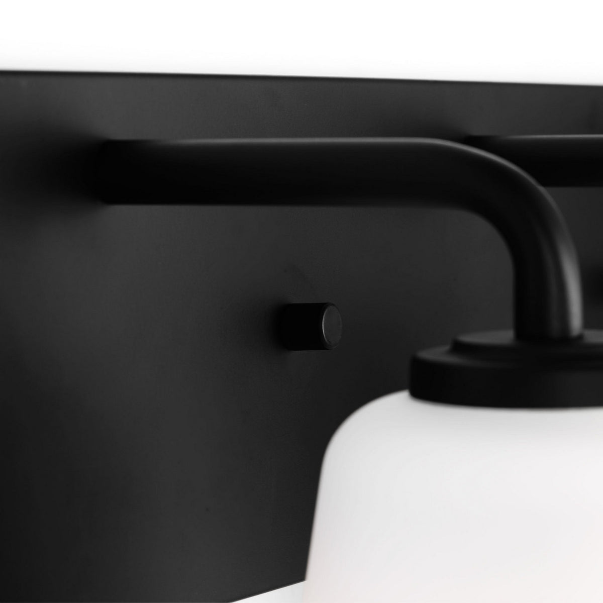 Miles Three Light Bath — Etched white glass