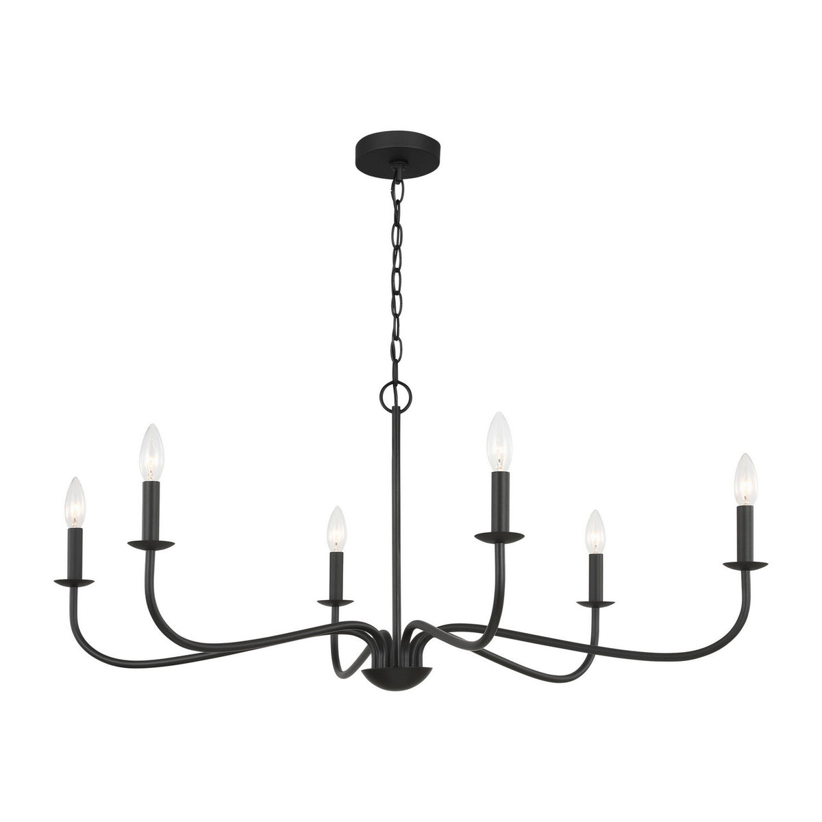 Abells Six Light Chandelier