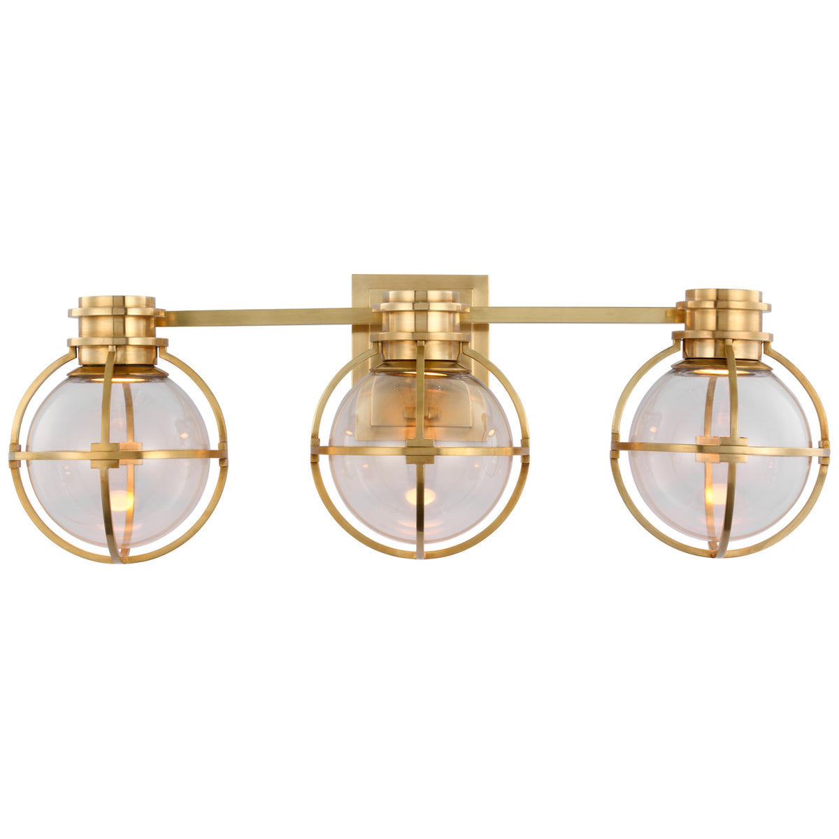 Gracie Triple Sconce with Clear Glass