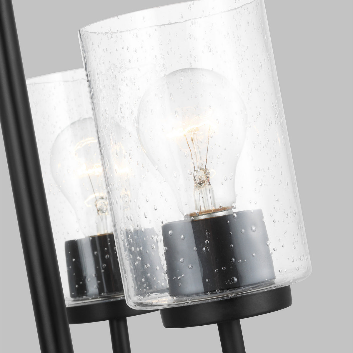 Oslo Three Light Chandelier — Clear Seeded