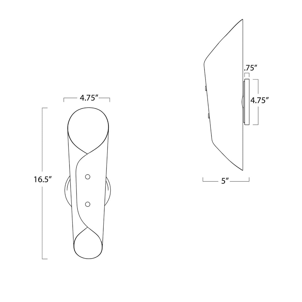 Vest Two Light Wall Sconce