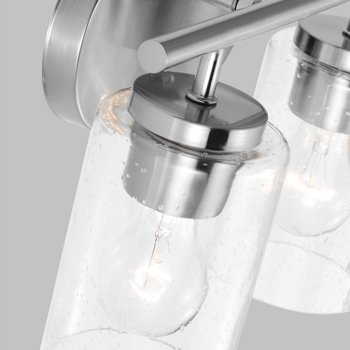 Oslo Two Light Bath — Clear Seeded