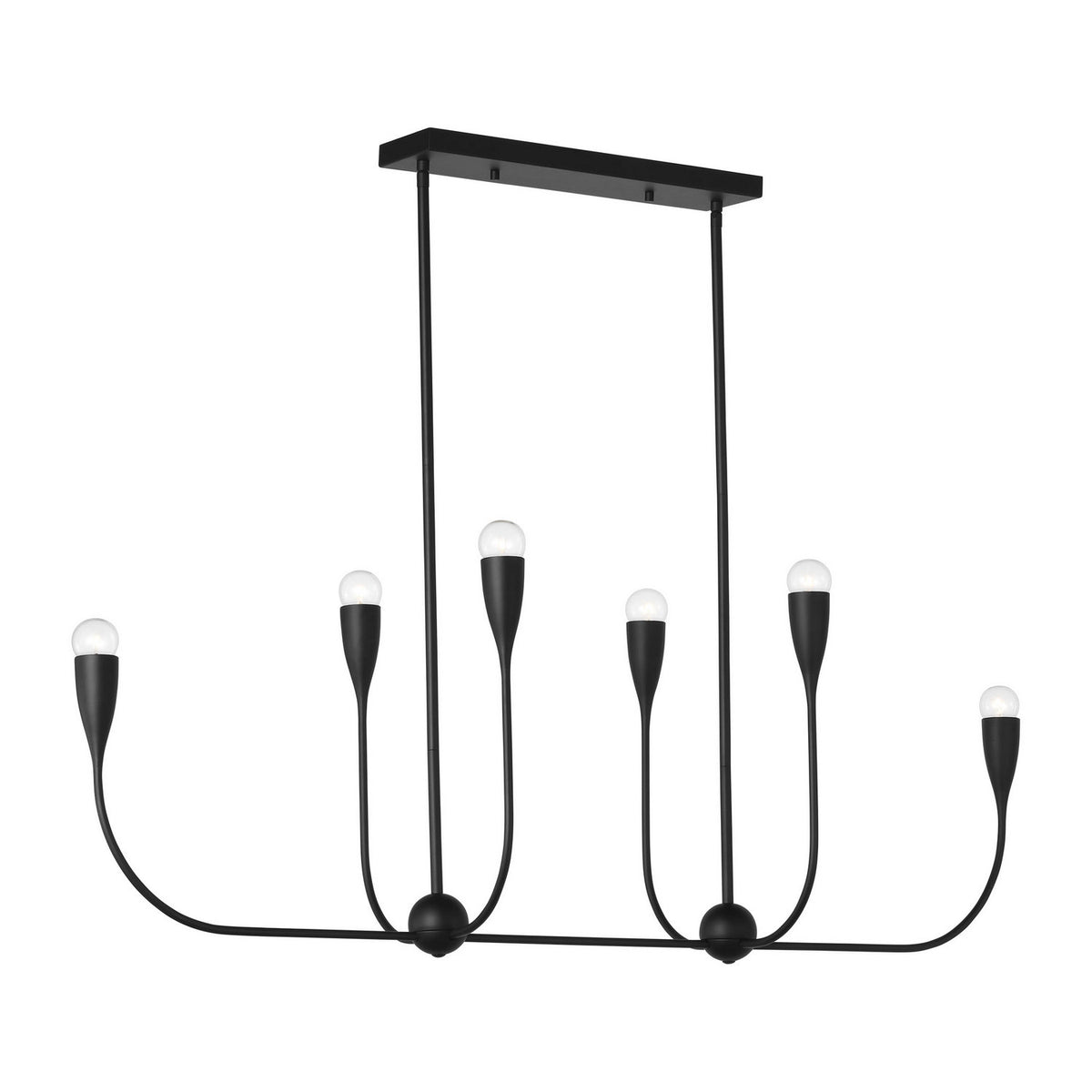 Maya Six Light Linear Chandelier