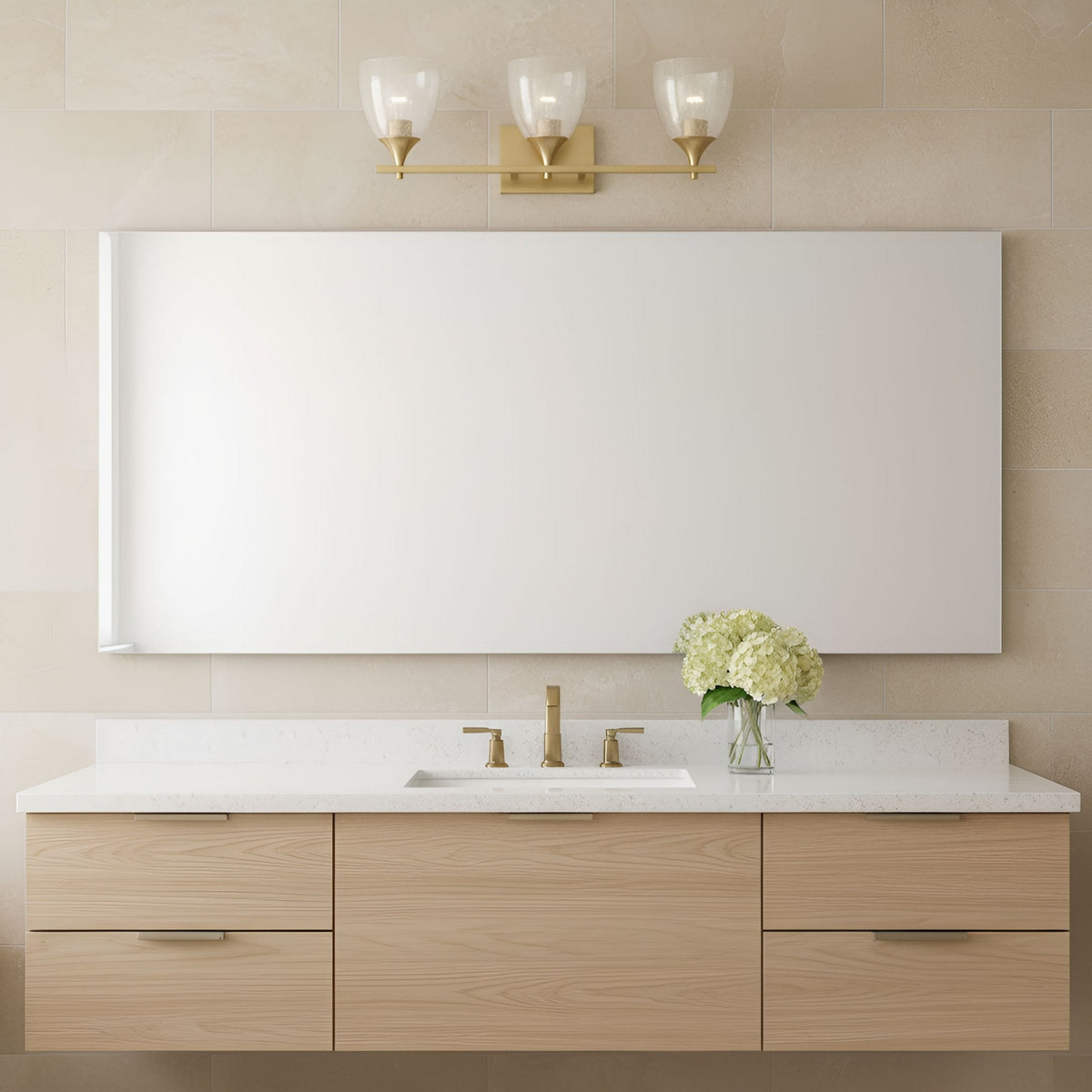 Three Light Vanity — 8.88", 26"