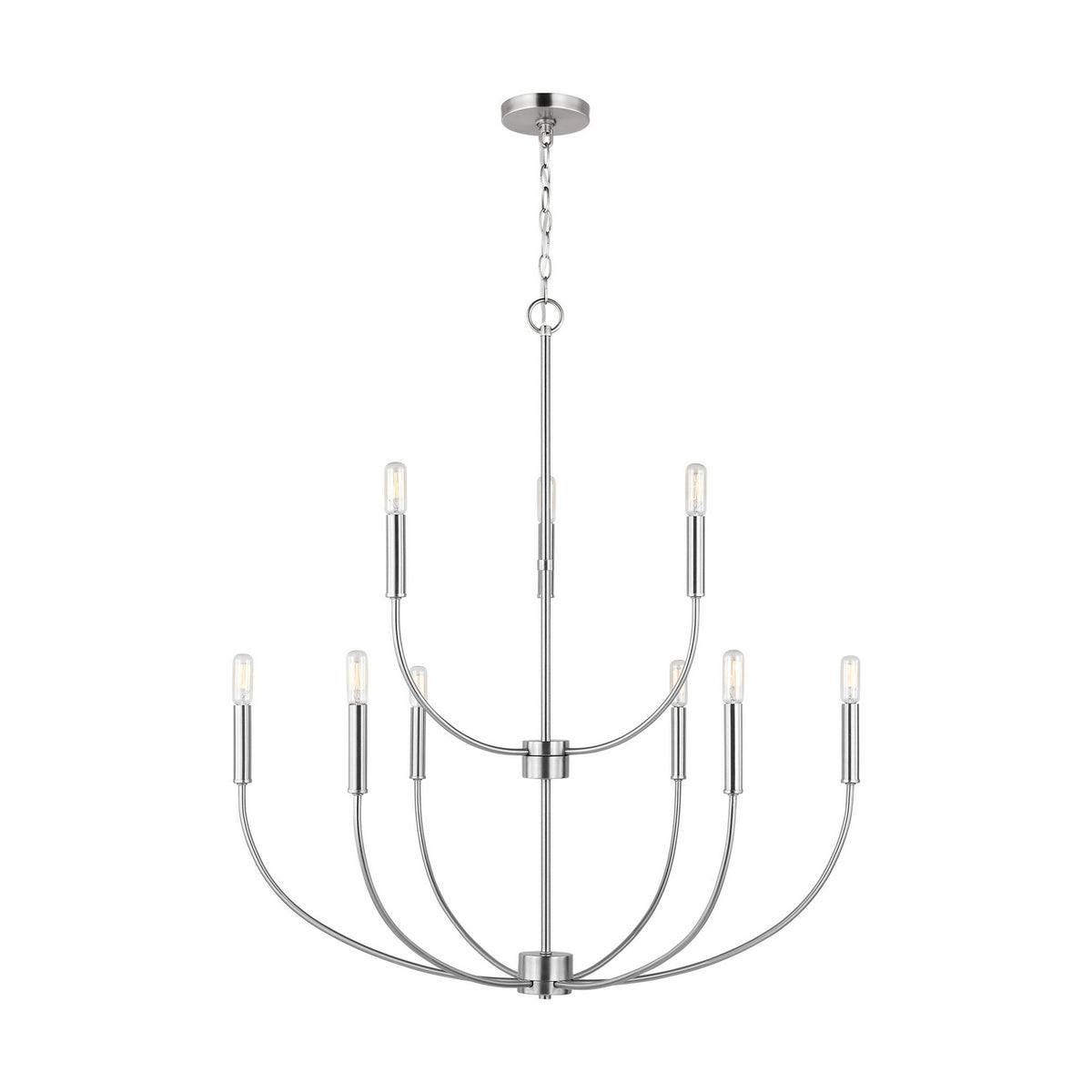 Nine Light Chandelier — 34.00", 40 W