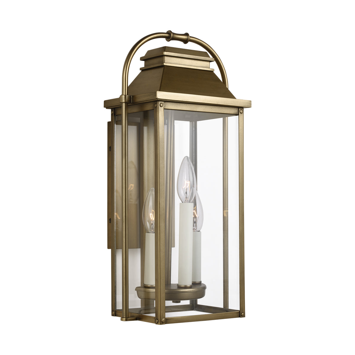 Three Light Outdoor Wall Sconce — 18.25"