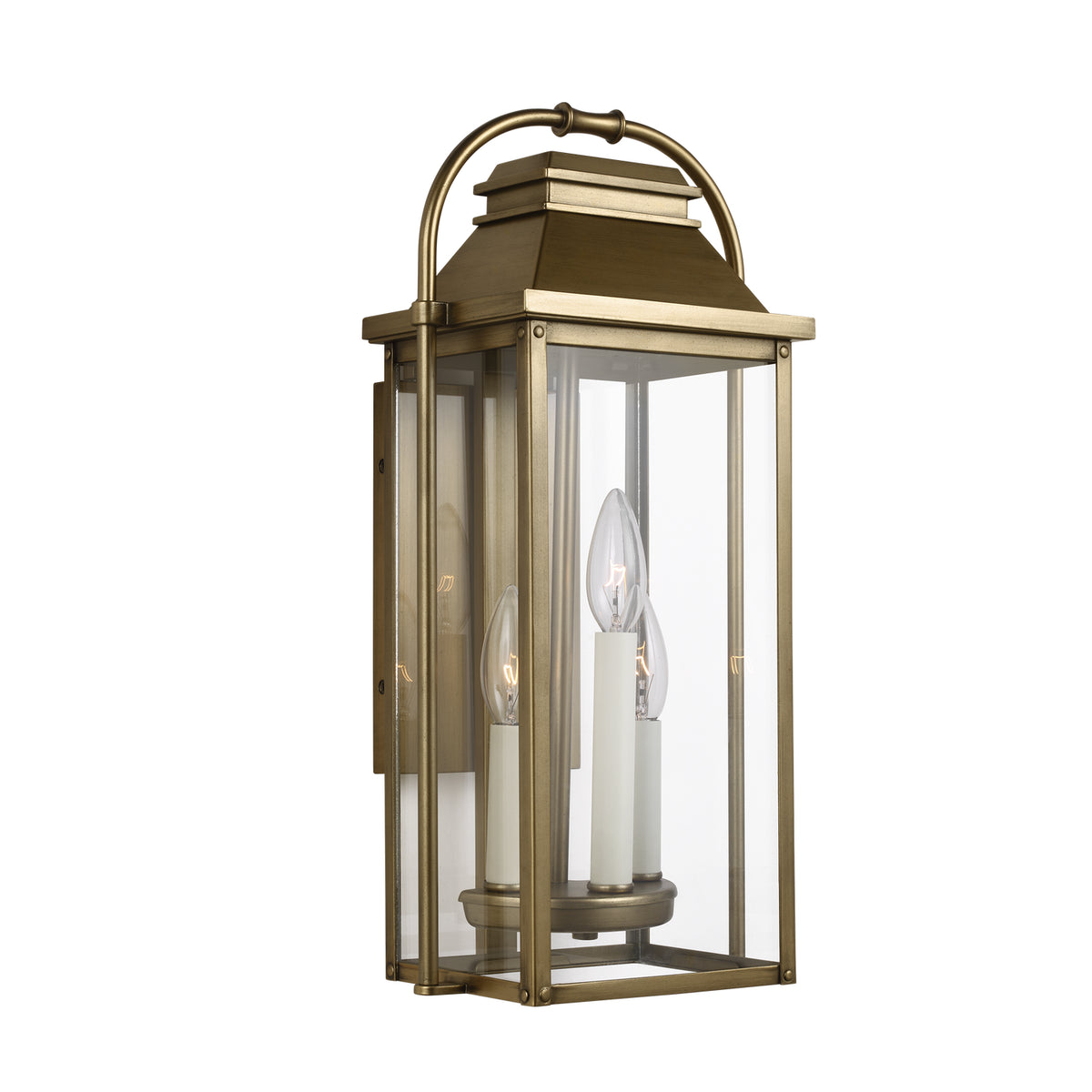 Three Light Outdoor Wall Sconce — 18.25"