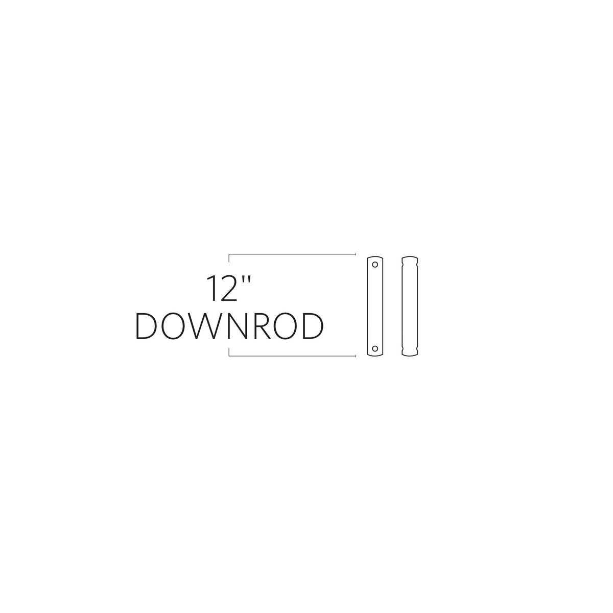 Universal Downrod — 12"
