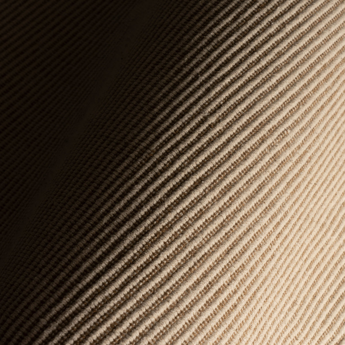 Dash & Albert Haverhill Handwoven Cotton Rug in Natural, weave close-up