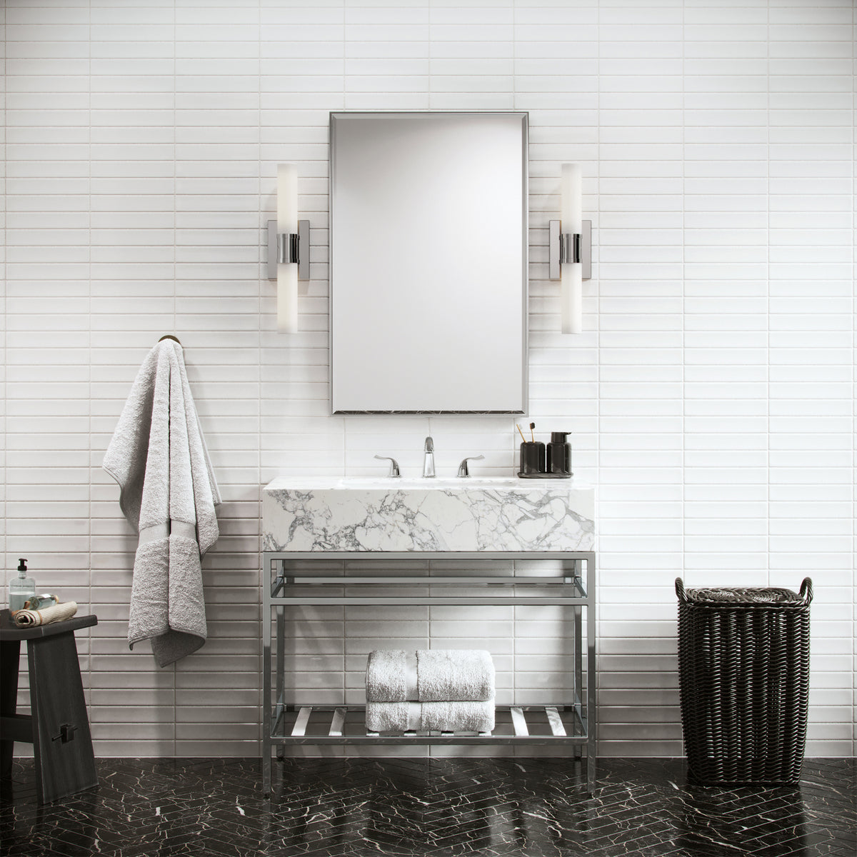 Two Light Bath Vanity — 20.00"