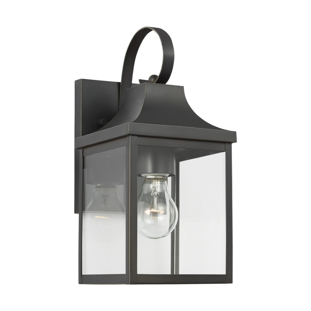 Saybrook 13" Lantern — Clear and Smooth White