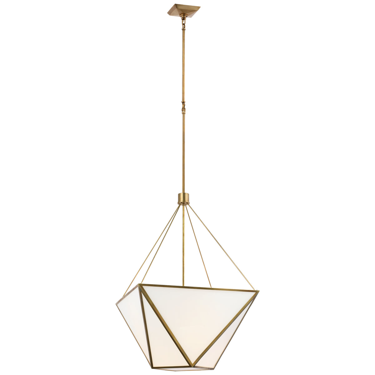 Lorino Large Lantern with White Glass