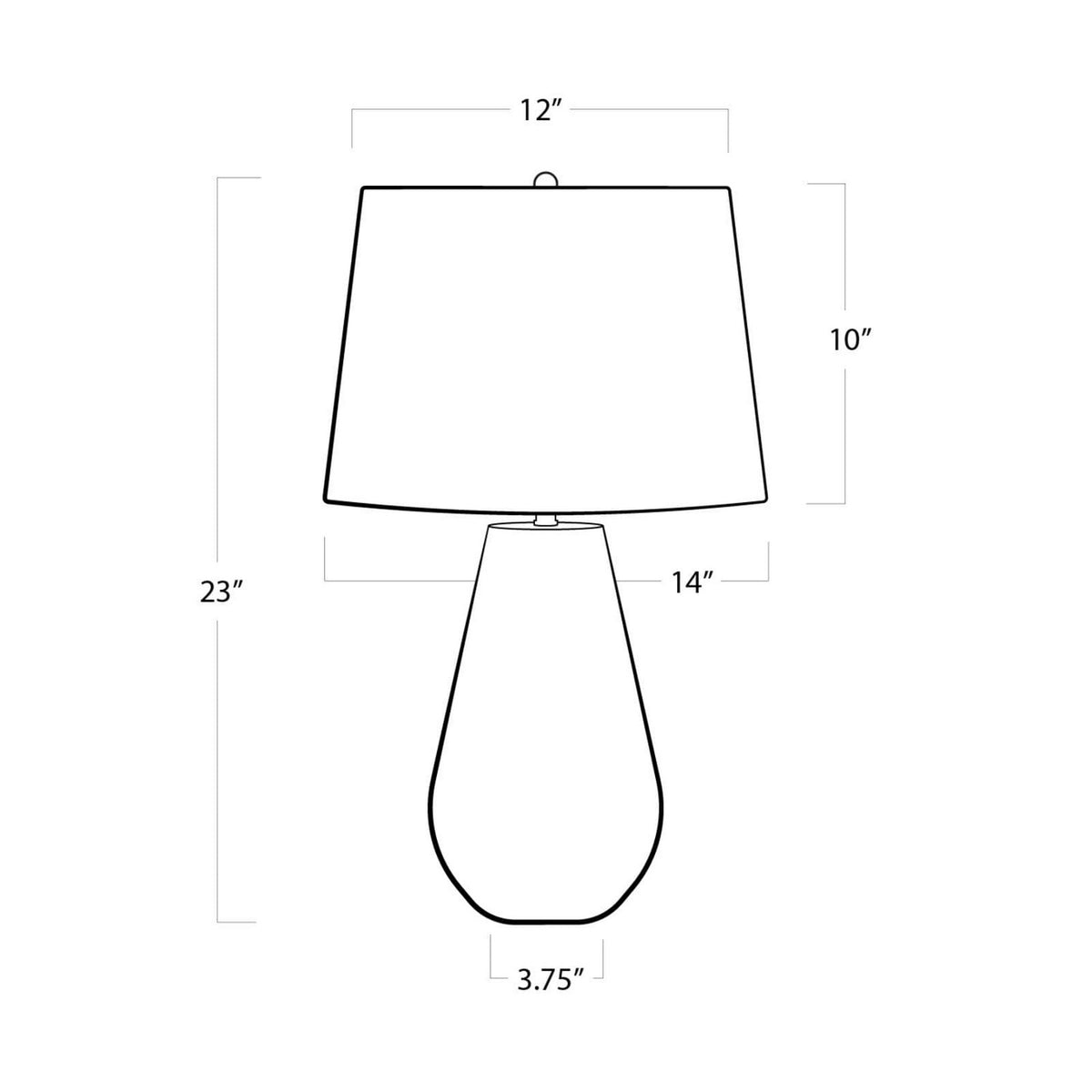 Cassia Chevron One Light Table Lamp