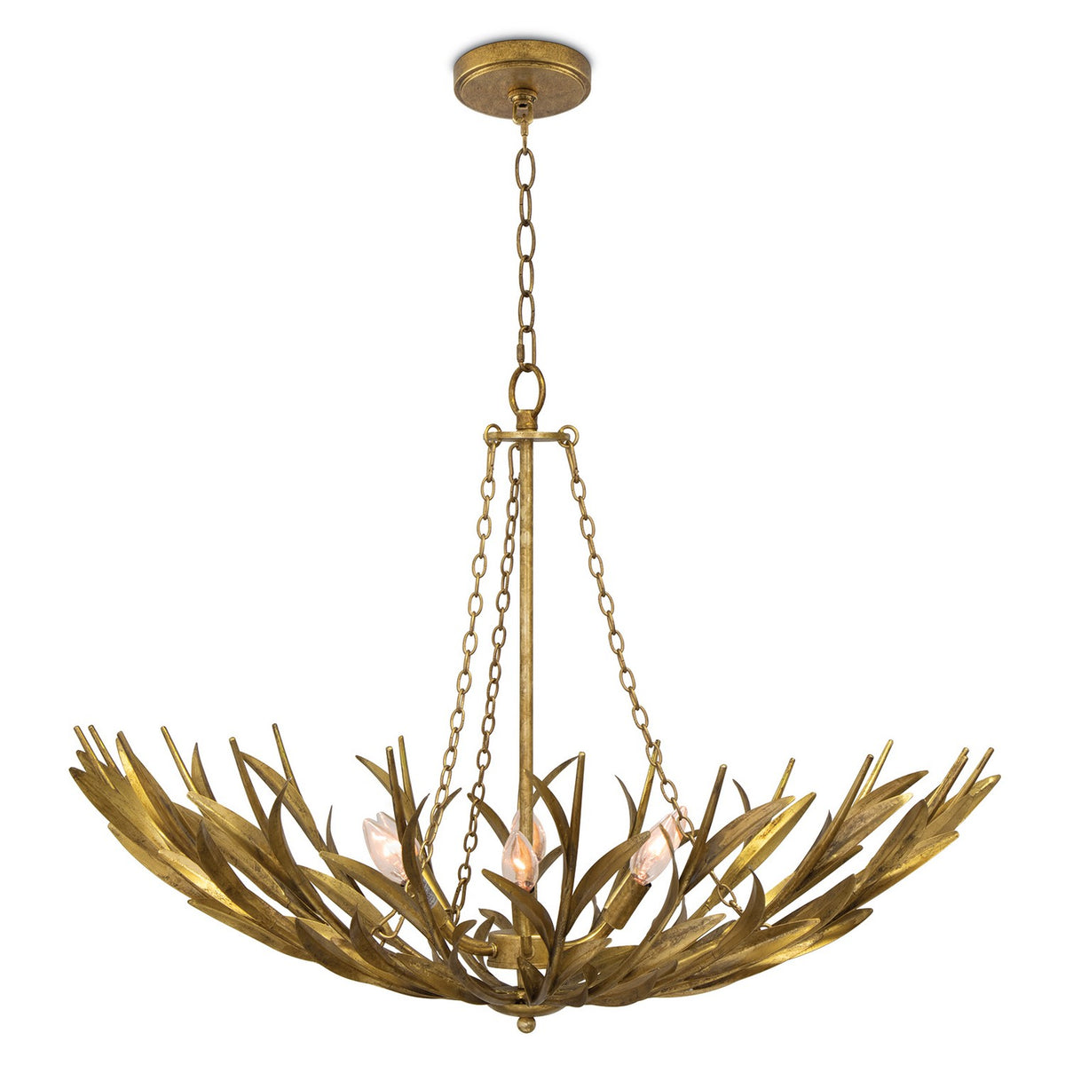 River Reed Six Light Chandelier — 27.25"