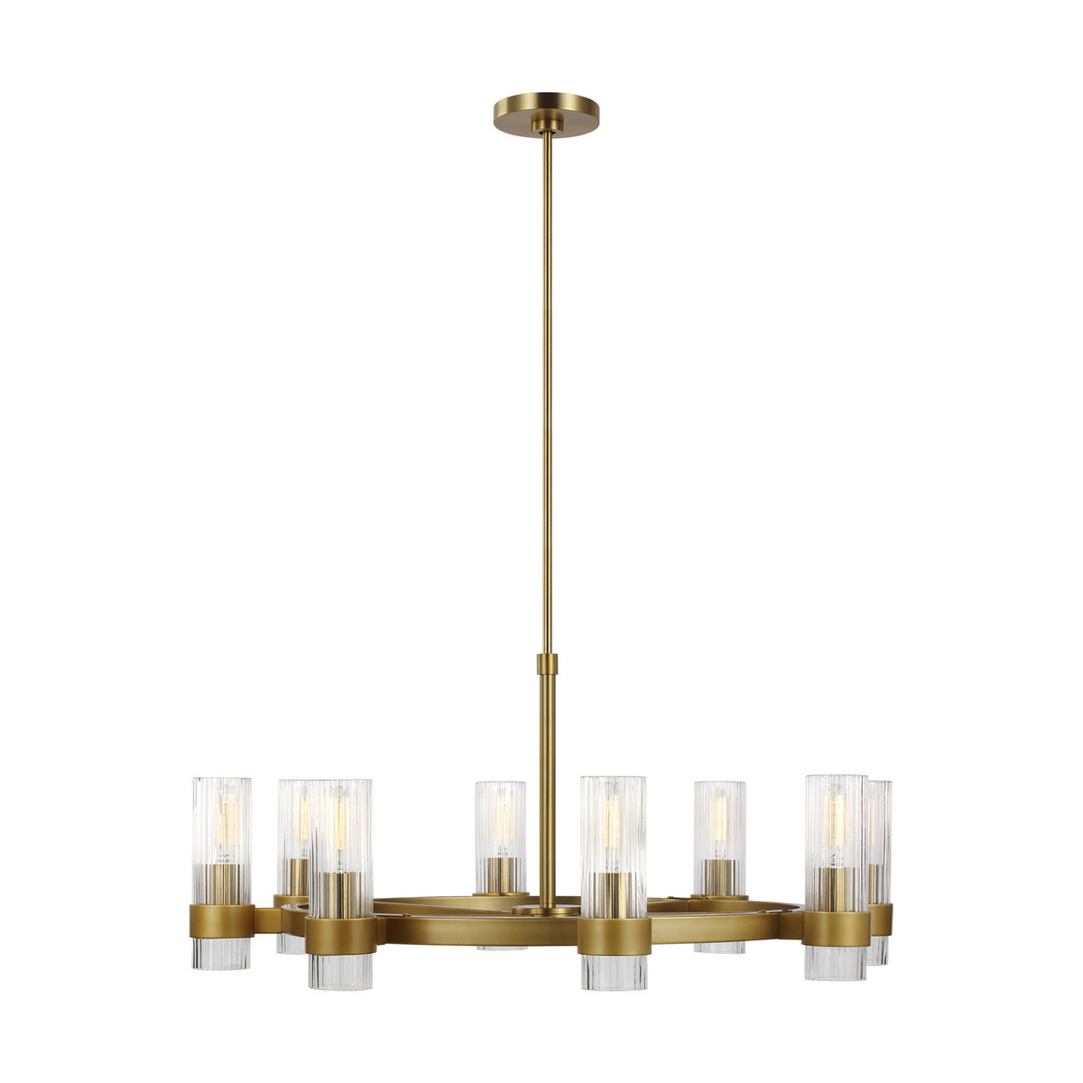 Eight Light Chandelier — 33"